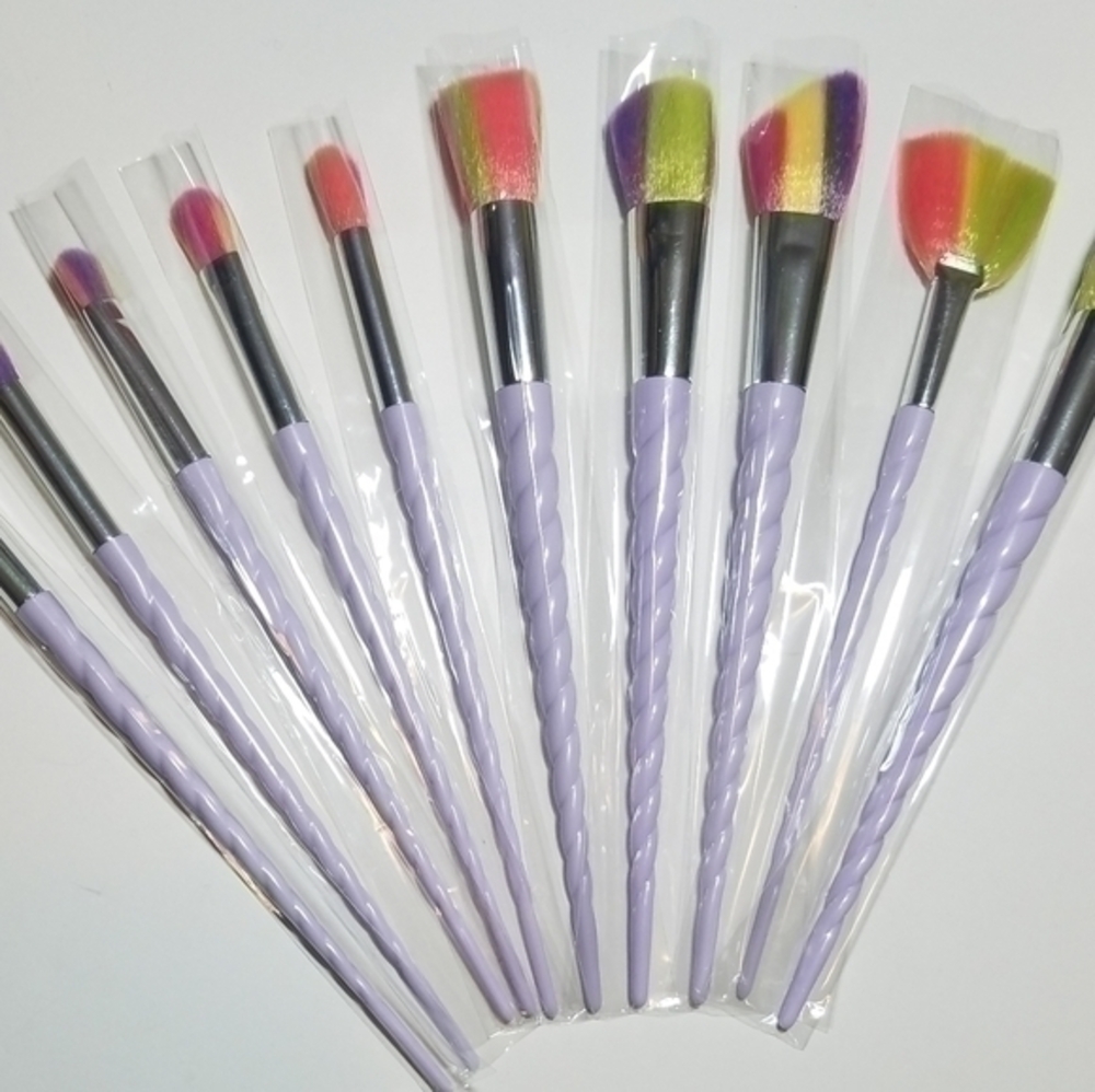 10 Piece Unicorn Makeup Brush Set - Picture 1 of 7